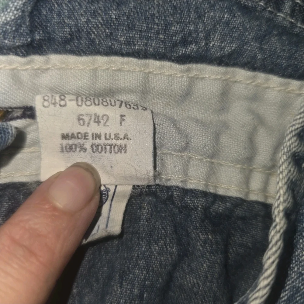 Vintage Oshkosh B'Gosh Kids Denim Footed Overalls Acid Wash 6-9 Months‎ 90s USA